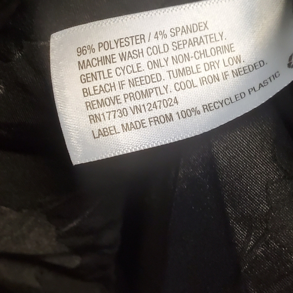  A NEW DAY | Black Floral Faux Wrap Blouse Sz. Large - Picture 9 of 9